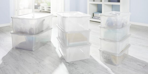 SADA ÚLOŽNÝCH BOXOV 2 ks 19 l Rotho - Úložné boxy & dekoračné boxy