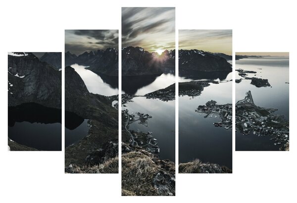 Obraz - Nórske pohorie (150x105 cm)