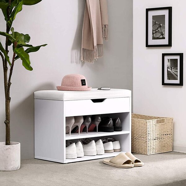 Lavica s botníkom 60 × 44 × 30 cm SONGMICS