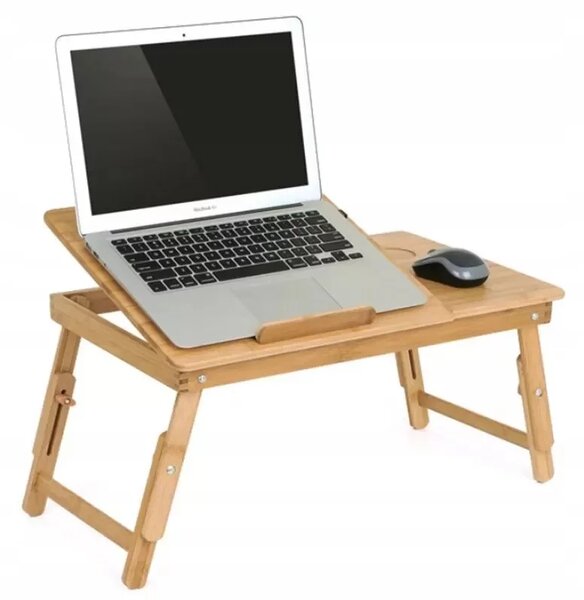 Zaparkorun Bambusový stolík na notebook do postele - 30 x 50 cm