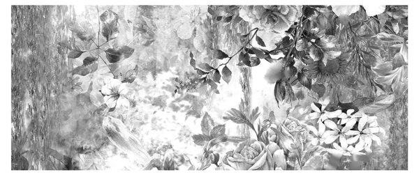 Obraz - Romantická záhrada (120x50 cm)