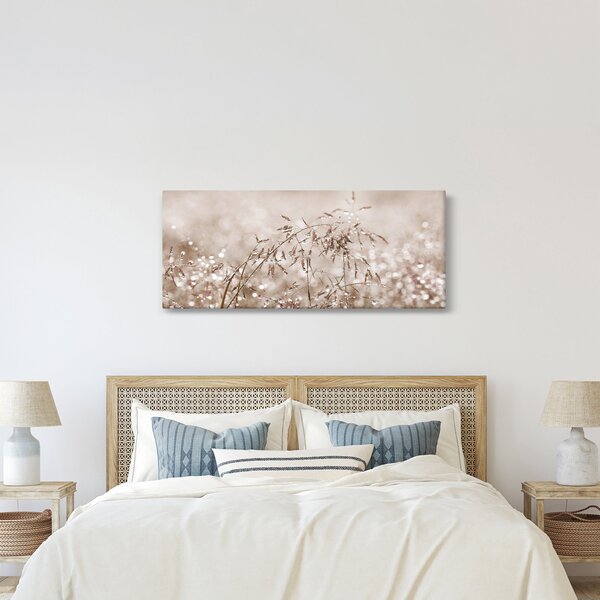 Obraz - Lúka v hnedých tónoch (120x50 cm)
