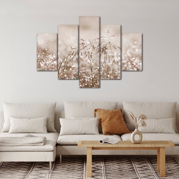 Obraz - Lúka v hnedých tónoch (150x105 cm)