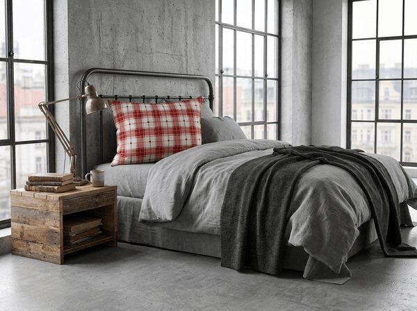 Obliečka na vankúš z mikrovlákna TARTAN HEART 50x70 cm, farebná