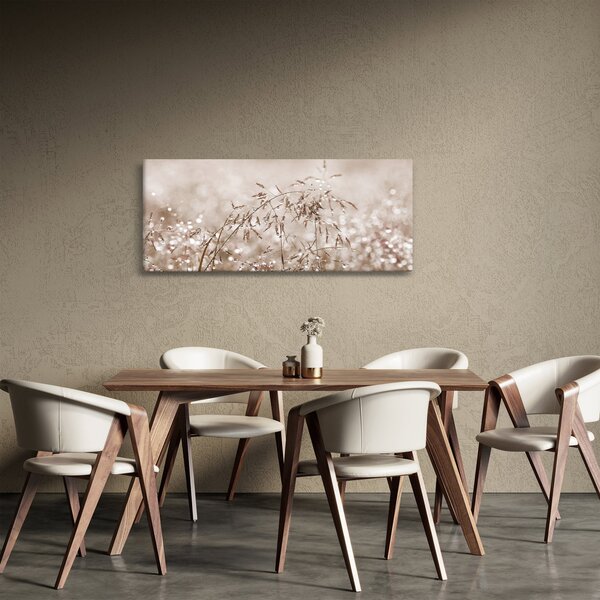 Obraz - Lúka v hnedých tónoch (120x50 cm)