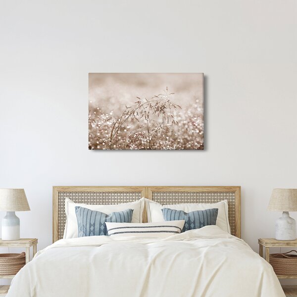 Obraz - Lúka v hnedých tónoch (90x60 cm)