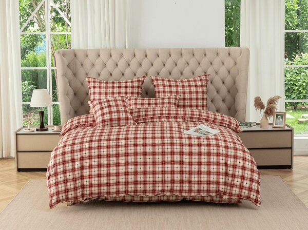 Obliečky z mikrovlákna TARTAN HEART farebné Rozmer obliečky: 70 x 90 cm | 140 x 200 cm
