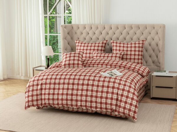 Obliečky z mikrovlákna TARTAN HEART farebné Rozmer obliečky: 70 x 90 cm | 140 x 200 cm
