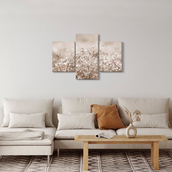 Obraz - Lúka v hnedých tónoch (90x60 cm)