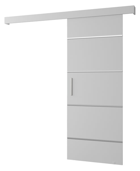NovýNábytok.sk Posuvné dvere 90 cm Sharlene IV (biela matná + biela matná + strieborná). Akcia -23%. Vlastná spoľahlivá doprava až k Vám domov. 1043743