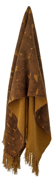 Prehoz z recyklovanej bavlny Ganja Brown 160 × 130 cm