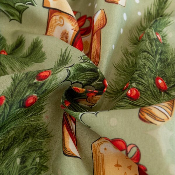 Obliečky z mikrovlákna CHRISTMAS PRESENTS zelené Rozmer obliečky: 70 x 90 cm | 140 x 200 cm