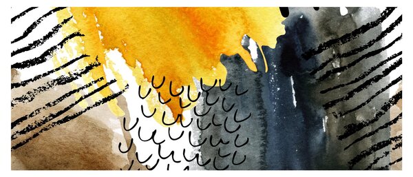 Obraz - Abstraktný akvarel (120x50 cm)