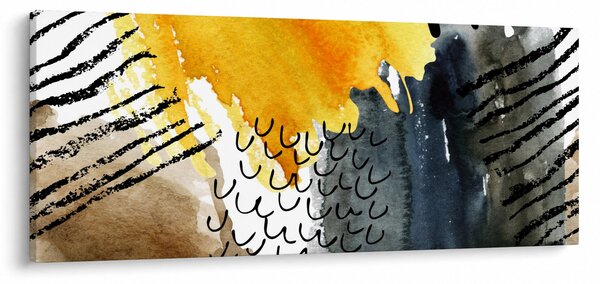 Obraz - Abstraktný akvarel (120x50 cm)
