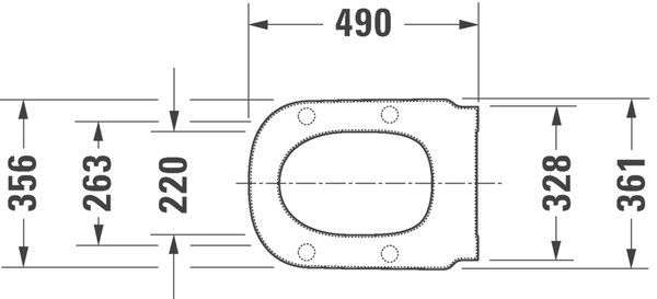 Duravit D-Code - WC sedátko so sklápacou automatikou, 485x346 mm, biela 0060390000