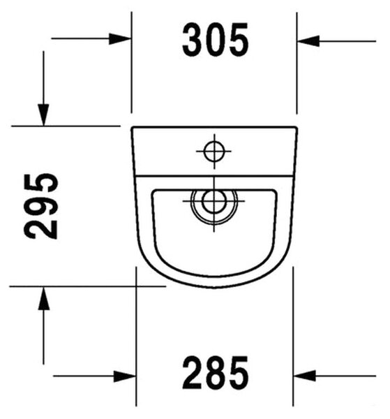 Duravit D-Code - Pisoár, biela lesklá 0828300000