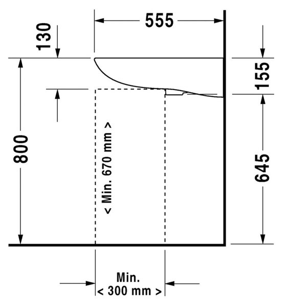 Duravit D-Code - Umývadlo 600x550 mm, s prepadom, biela 2312600002