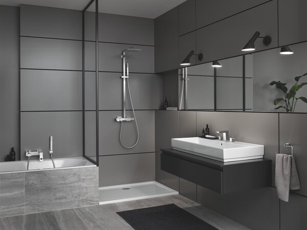 GROHE Eurocube - Páková vaňová batéria, chróm 23140000
