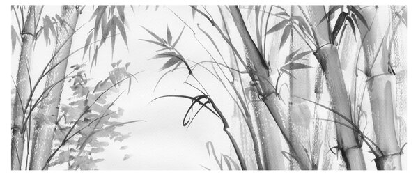 Obraz - Bambusový les (120x50 cm)