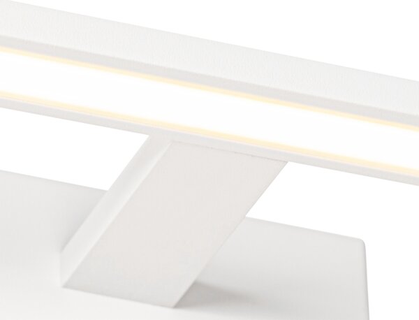 Nástenná lampa biela 41,5 cm vrátane LED IP44 - Jerre