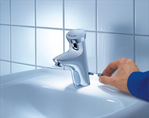 GROHE Eurodisc SE - Samouzatváracia umývadlová batéria so zmiešavacím zariadením, chróm 36233000