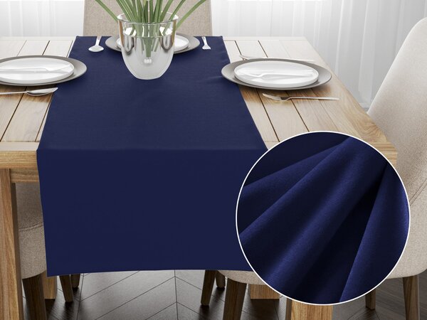 Biante Zamatový behúň na stôl SV-026 Tmavá kráľovská modrá II 35x120 cm
