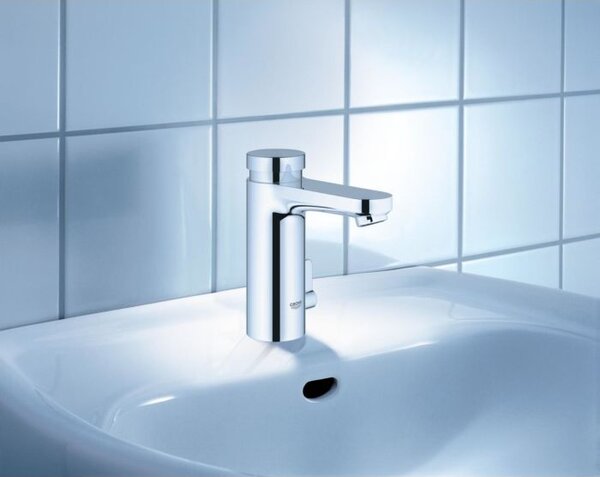 GROHE Eurosmart Cosmopolitan T- Jednopáková umývadlová batéria s miešacím zariadením a nastaviteľným obmedzovačom teploty, chróm 36317000