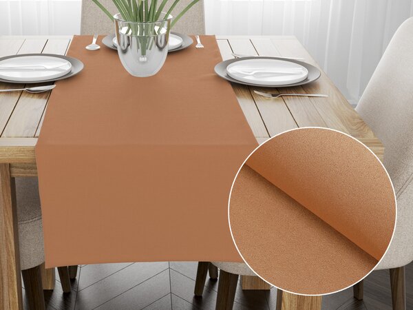 Biante Dekoračný behúň na stôl BK-007 Bronzovo hnedý 20x160 cm