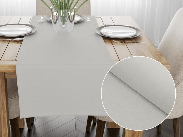 Biante Dekoračný behúň na stôl BKU-101 Svetlo sivý 20x140 cm