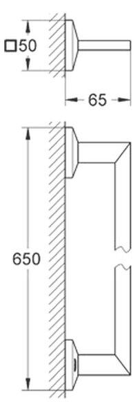 Grohe Allure Brilliant - Držiak na uterák, chróm 40497000