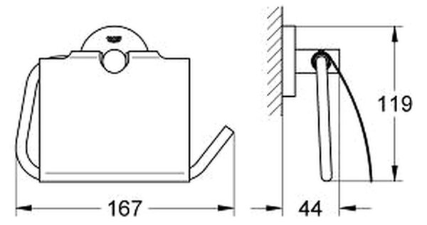GROHE Essentials - Držiak toaletného papiera, chróm 40367001