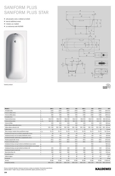 Kaldewei Saniform Plus - Vaňa 1600x700 mm, alpská biela 111700010001