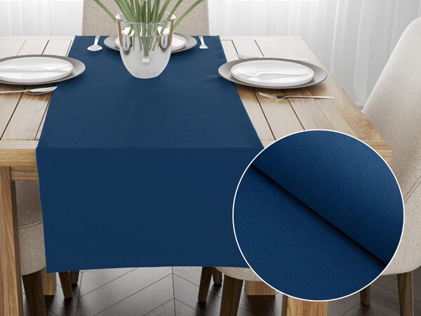 Biante Dekoračný behúň na stôl BKU-117 Námornícky modrý 20x120 cm
