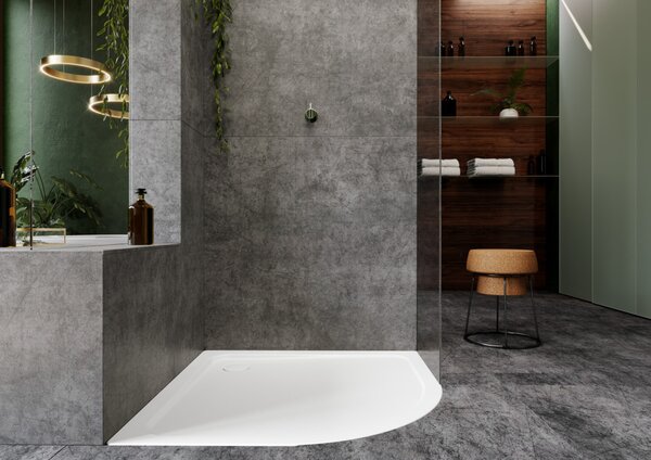 Kaldewei Arrondo - Sprchová vanička s polystyrénovým nosičom 900x900 mm, alpská biela 460048040001