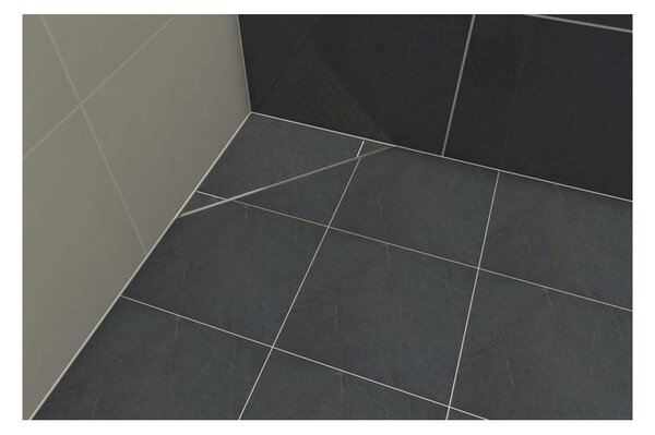 Sprchový rošt TRIANGEL, 300x300 mm, dekor pre dlažbu, V0530-030