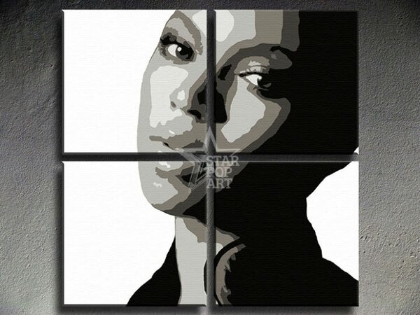 Ručne maľovaný POP Art obraz BEYONCÉ