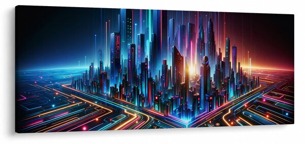 Obraz - Mesto budúcnosti (120x50 cm)