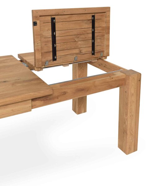 Rozkladací jedálenský stôl Florence z dubového dreva - 1400(2100)x900 mm