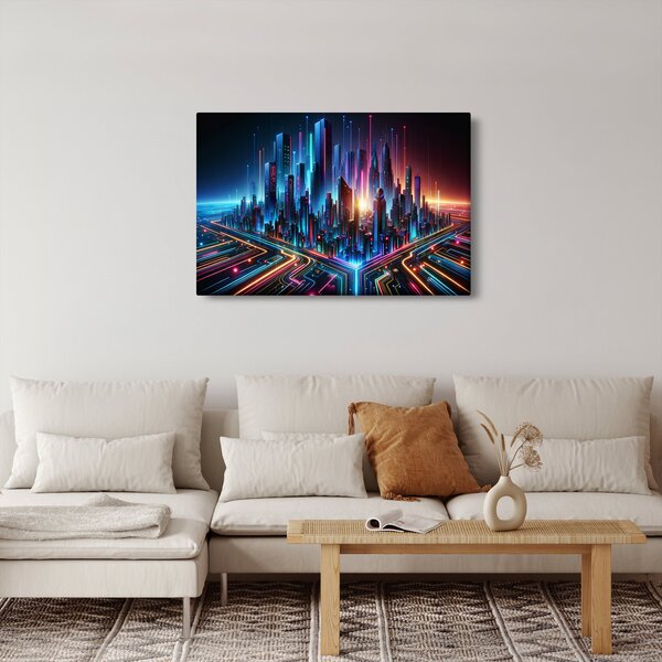 Obraz - Mesto budúcnosti (90x60 cm)