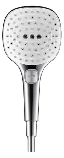 Hansgrohe Raindance Select E - Ručná sprcha 120 3jet EcoSmart 9 l/min, biela-chróm 26521400