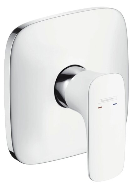 Hansgrohe PuraVida - Páková sprchová batéria pod omietku, biela/chróm 15665400