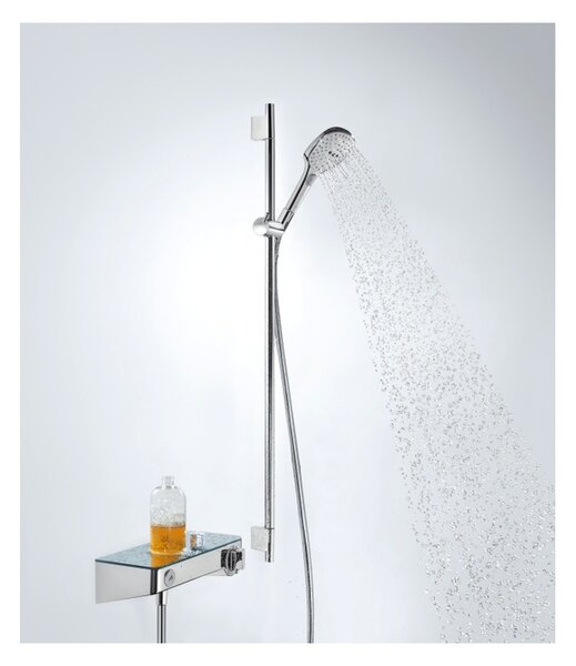 Hansgrohe Raindance Select E - Sprchová súprava 120 3jet EcoSmart 9 l/min so sprchovou tyčou 90 cm, biela/chróm 26623400