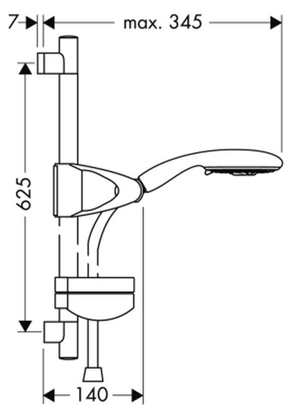 Hansgrohe Raindance E - Sprchová súprava 120 AIR, 3jet, chróm 27887000