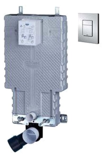 GROHE 2v1 - Uniset nádržka WC + tlačidlo, 38643/SET