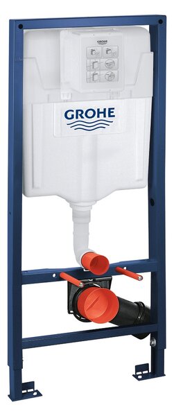 GROHE Rapid SL set 3v1 - Modul pre závesné WC s tlačidlom a úchytmi, stavebná výška 1130 mm, chróm 38528/SET + 3855800M
