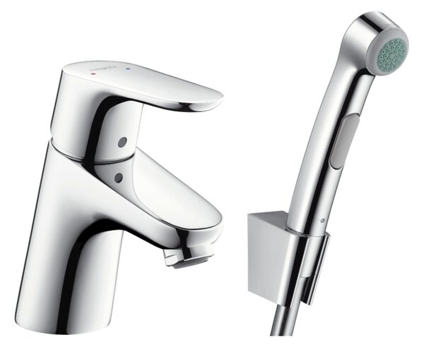 Hansgrohe Focus - Páková umývadlová batéria 70 s ručnou sprchou Bidette a sprchovou hadicou 160 cm, chróm 31926000