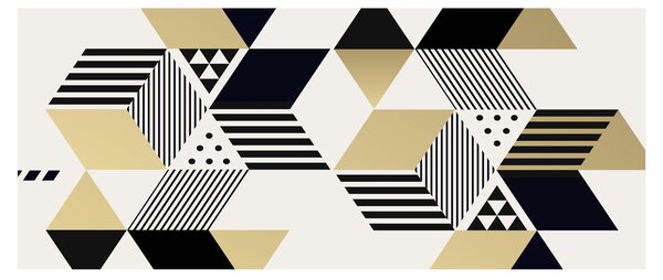 Obraz - Geometrické tvary N⁰1 (120x50 cm)