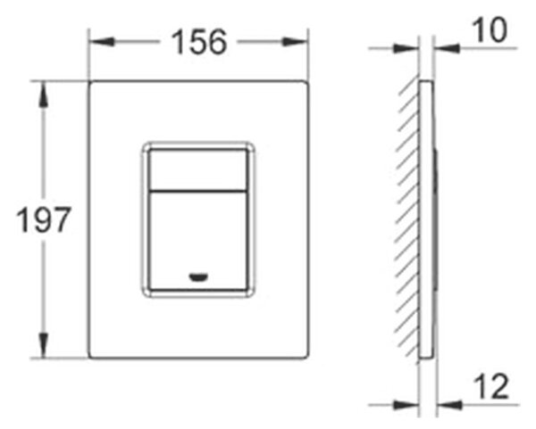 GROHE Rapid SL set 3v1 - Modul pre závesné WC s tlačidlom a úchytmi, stavebná výška 1130 mm, chróm 38528/SET + 3855800M