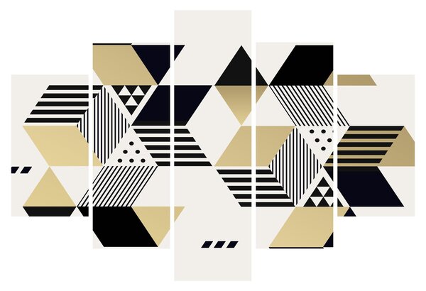 Obraz - Geometrické tvary N⁰1 (150x105 cm)
