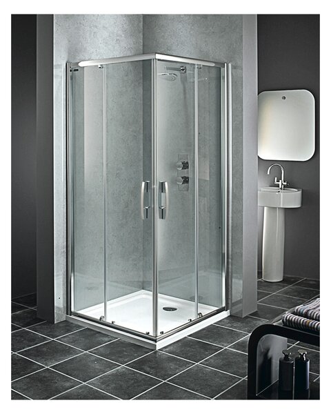 Duscholux Glide - posuvné dvere, rohový vstup pre šírku vaničky 80 cm